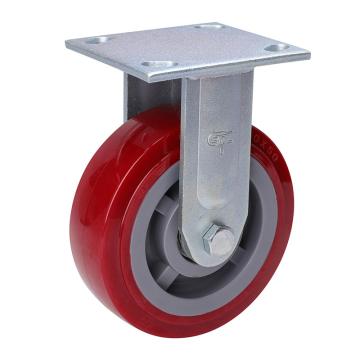 易得力(EDL) 定向高强度聚氨酯(TPU)脚轮，脚轮重型6寸420kg，73106-736-86