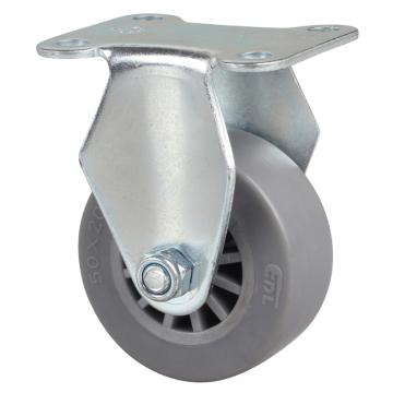 易得力(EDL) 定向超级人造胶(TPE)脚轮，脚轮小型2寸30kg，26102-262-53