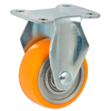 易得力(EDL) 定向高强度聚氨酯(TPU)高速脚轮，脚轮小型1.5寸40kg，261015-2615-86A