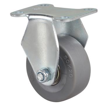 易得力(EDL) 定向超级人造胶(TPE)脚轮，脚轮小型2寸35kg，26102-262-56