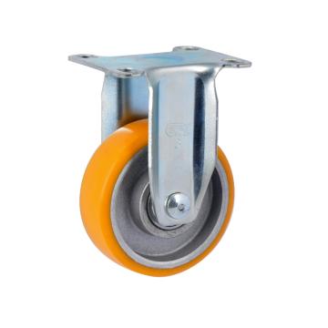 易得力(EDL) 定向高强度聚氨酯(TPU)高速脚轮，脚轮轻型3寸80kg，36103-363-86A