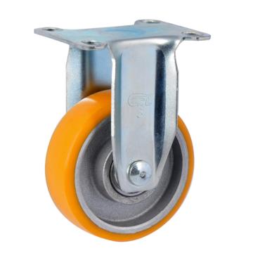 易得力(EDL) 定向高强度聚氨酯(TPU)高速脚轮，脚轮轻型2.5寸80kg，361025-3625-86A