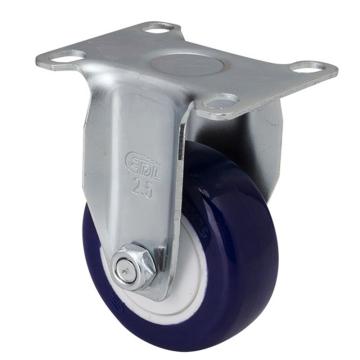 易得力(EDL) 定向高强度聚氨酯(TPU)脚轮，脚轮轻型2.5寸80kg，371025-3725-87