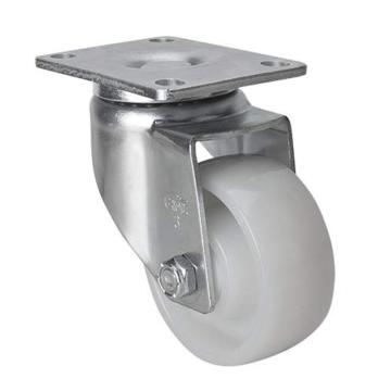 易得力(EDL) 平顶万向尼龙(PA)脚轮，脚轮中型3寸130kg，50113-503-25