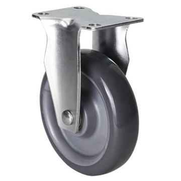 易得力(EDL) 定向聚氨酯(PU)脚轮，脚轮中型5寸150kg，50105-505-76