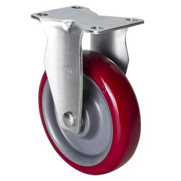 易得力(EDL) 定向高强度聚氨酯(TPU)脚轮，脚轮中型5寸150kg，50105-505-86