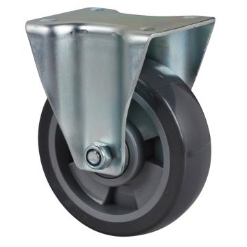 易得力(EDL) 定向聚氨酯(PU)脚轮，脚轮中型5寸200kg，64105-645-76