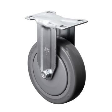 易得力(EDL) 定向超级人造胶(TPE)脚轮，脚轮中型5寸110kg，57105-575-57