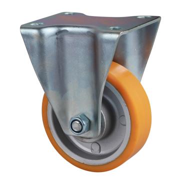 易得力(EDL) 定向超强度聚氨酯(TPU)脚轮，脚轮中型4寸300kg，67104-674-86A