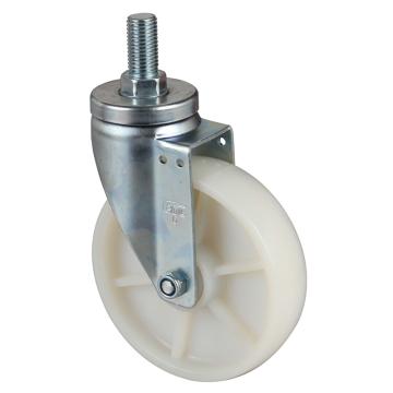 易得力(EDL) 丝口万向高强度尼龙(TPA)脚轮，脚轮中型6寸250kg，67136/M20X38-676-26