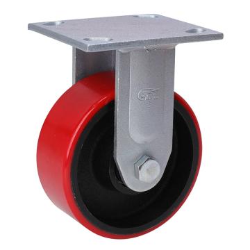 易得力(EDL) 定向高强度聚氨酯(TPU)脚轮，脚轮重型5寸400kg，73105-735-86T