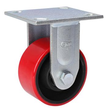 易得力(EDL) 定向高强度聚氨酯(TPU)脚轮，脚轮重型4寸380kg，73104-734-86T