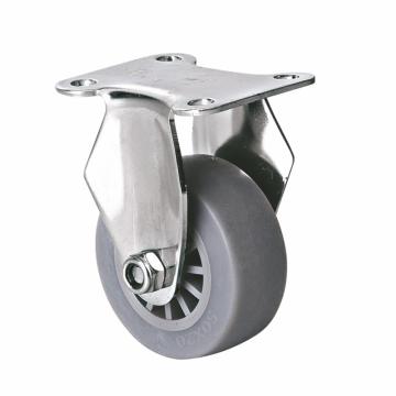 易得力(EDL) 定向超级人造胶(TPE)脚轮，脚轮不锈钢小型2寸50kg，S26702-S262-53