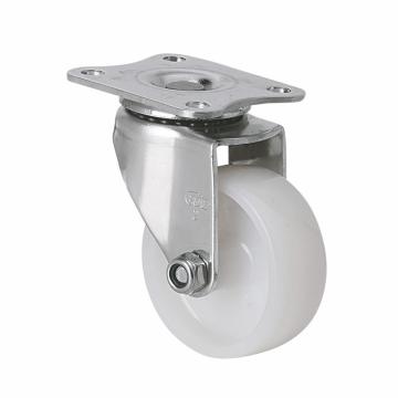 易得力(EDL) 平顶万向尼龙(PA)脚轮，脚轮不锈钢小型2寸50kg，S26712-S262-23