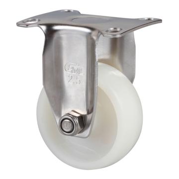 易得力(EDL) 定向尼龙(PA)脚轮，脚轮不锈钢轻型2.5寸70kg，S347025-S3425-23