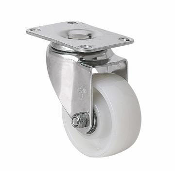 易得力(EDL) 平顶万向尼龙(PA)脚轮，脚轮不锈钢轴承3寸150kg，S54713-S543-26