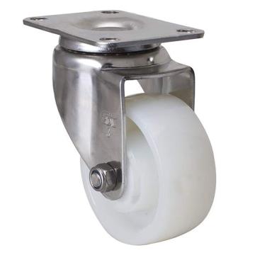 易得力(EDL) 平顶万向尼龙(PA)脚轮，脚轮不锈钢中型3寸150kg，S54713-S543-25