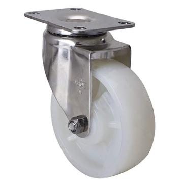 易得力(EDL) 平顶万向尼龙(PA)脚轮，脚轮不锈钢中型4寸150kg，S54714-S544-25