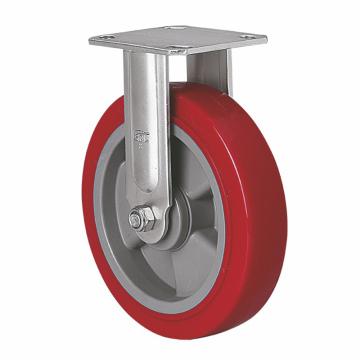 易得力(EDL) 定向高强度聚氨酯(TPU)脚轮，脚轮不锈钢轴承8寸450kg，S71708-S718-86