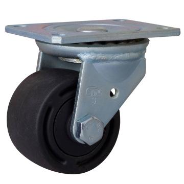 易得力(EDL) 平顶万向尼龙(PA)设备脚轮，脚轮低重心3寸280kg，M72113-M723-16