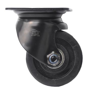易得力(EDL) 平顶万向尼龙（PA）设备脚轮，脚轮3寸500kg，M43313-M433-16
