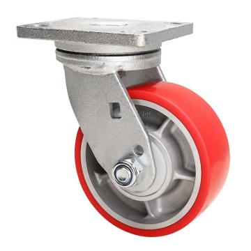 易得力(EDL) 平顶万向高强度聚氨酯(TPU)脚轮，脚轮重型5寸700kg，78115-785-86A
