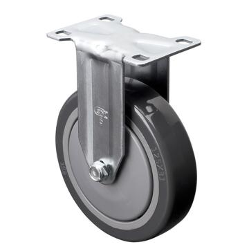 易得力(EDL) 定向聚氨酯(PU)脚轮，脚轮中型5寸130kg，57105-575-77