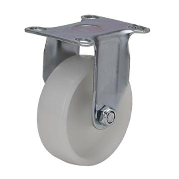 易得力 轻型2.5寸80KG定向尼龙（PA）脚轮