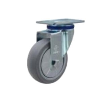 哈德威 实心橡胶静音5寸万向轮，载重（kg）：100，底板尺寸（mm）:92*64，安装高度（mm）:162