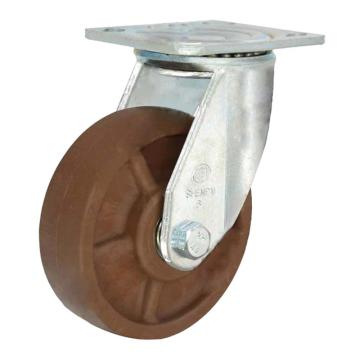 申牌 重型5寸耐高温尼龙轮，平底万向，载重(kg):350，全高(mm):165，耐高温280度，35A63-1670