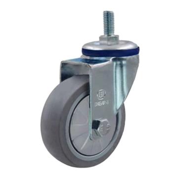 申牌 5寸人造胶丝杆活动轮，载重（Kg)：110，丝杆尺寸M12*25，安装高度（mm）：163，20A31-1595