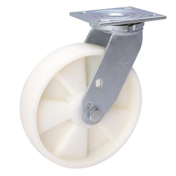 易得力 8寸高强度尼龙轮，直径200mm，轮宽50mm，适配轴承6203，738-26（不含底板，连接件）