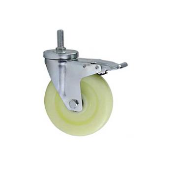 哈德威 3寸尼龙丝杆刹车轮，载重60Kg，20A05-75-PA