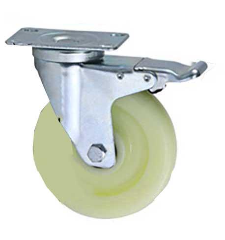 哈德威 4寸尼龙刹车轮，载重90Kg，20A03-100-PA