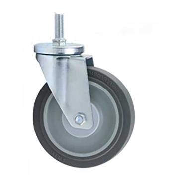 哈德威 5寸橡胶丝杆万向轮，载重110Kg，20A04-125-TPR