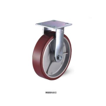 科顺 125美力底板型抗冲击固定脚轮，轴承 滚柱，4-5108-539