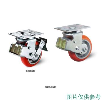 科顺 150聚氨酯铸铁减震固定轮，轴承 标准滚珠，SC-6508-948