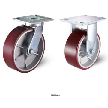 科顺 200聚氨酯底板型抗冲击固定脚轮，轴承 滚珠，7-8678-985