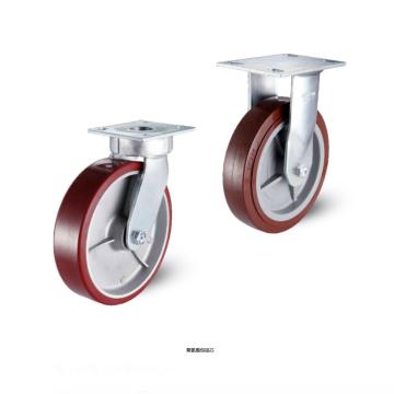 科顺 200聚氨酯底板型抗冲击固定脚轮，轴承 滚柱，6-8278-939