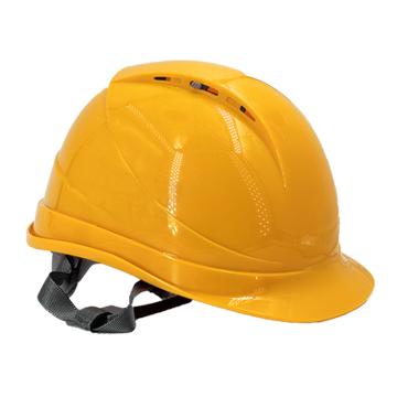 Raxwell Breathe安全帽，黄色，耐低温电绝缘阻燃，8点式锁扣，ABS，RW5105