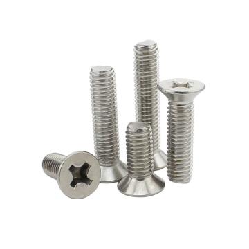 西域/EHSY ANSI B18.6.3F 英美制十字沉头机螺钉，UNC12-24X2-1/2，不锈钢304，100个/包