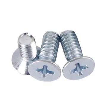 GB819十字槽沉头机螺钉，M6-1.0X10，蓝白锌，1300个/包