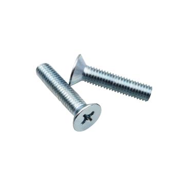 4.8级GB819十字槽沉头机螺钉，M6-1.0X40，碳钢/蓝白锌，200个/包