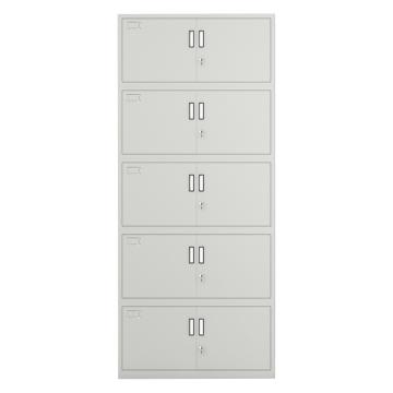 Raxwell 档案柜，850宽*390深*2030高 灰白色 厚度为0.7mm