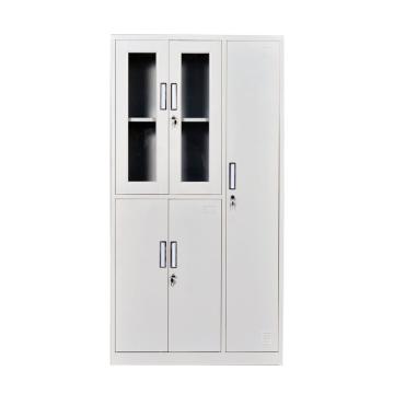 西域推荐 玻璃更衣柜，钢板厚度0.6 ZY-G019 1800*900*420钢制