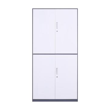 臻远 文件柜，办公柜拆装窄边柜灰白色加厚款 通双节，长900*宽400*高1850mm