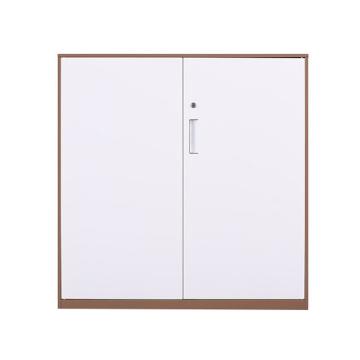 拆装咖白对开铁门柜，900宽*400深*925高，咖白色，钢板厚度为0.8mm