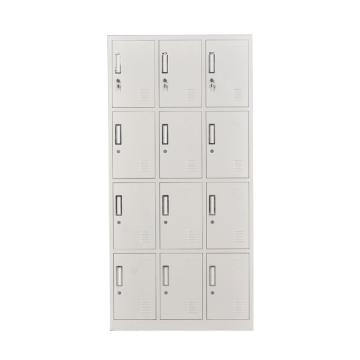 西域推荐 十二门更衣柜，钢板厚度0.6 ZY-G023 1800*900*350钢制