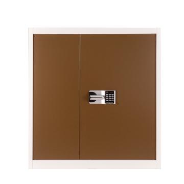 臻远 单节柜电子密码柜白套咖国保锁，900*430*950