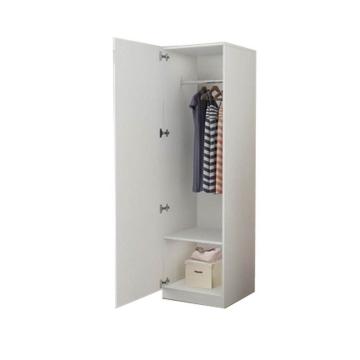 臻远 简约木质小型单开门储物柜，1800*500*500 白色